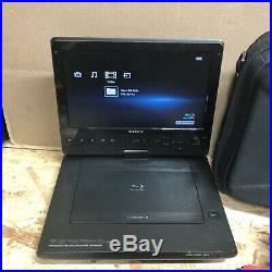 10.1 Sony BDP-SX1000 Portable BluRay Player With Remote And Charger Travel Case