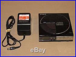 1984 SONY D-5 Compact Disc Player Tested Very Clean With AC Adaptor AC-190