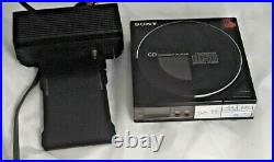 1985 Sony D-5A Compact CD Player with AC-D50 Power Adapter Dock Works