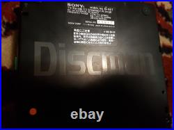 1986 Sony D-55T Discman & BP200 Portable CD Player with FM/AM/TV