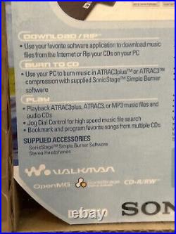 2003 Sony ATRAC3/MP3 CD Walkman Portable Compact Disc Player D-NE710