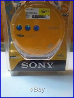 2003 Sony Psyc Walkman D-EJ360 Portable CD Player Disco Yellow New Sealed