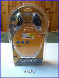 2003 Sony Psyc Walkman D-EJ360 Portable CD Player Disco Yellow New Sealed