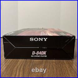 BRAND NEW! Sony Car Discman CD Compact Player D-840K NOS