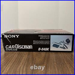 BRAND NEW! Sony Car Discman CD Compact Player D-840K NOS