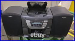 Boombox Radio/CD/Cassette Player Sony CFD-Z125 Portable, Works Great
