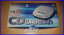 Boxed Sony CD Walkman D-E201 complete oroginal set inc receipt
