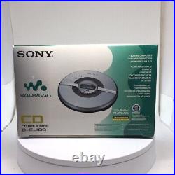 Boxed Sony Walkman D-EJ100 Personal Portable CD Player Silver