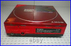 CD Compact Player SONY D-50 Rouge fonctionnel