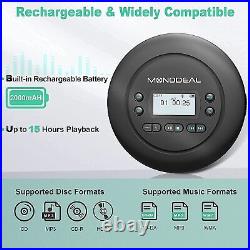 CD Player Portable, Bluetooth CD Player, Rechargeable Compact Small Walkman C