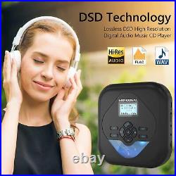 CD Player Portable, Bluetooth CD Player with Speakers, Rechargeable Walkman CD