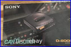 Car Discman Sony CD COMPACT PLAYER, D-800K Brand New, Box Slightly Damaged