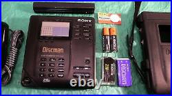 D-350 Discman With Case, AC adapter, rejuvenated Battery Sony D-35