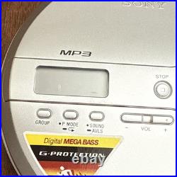 EUC SONY CD Walkman Silver D-NE241