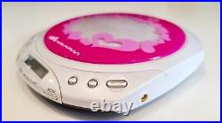 EXTREMELY RARE Sony D-EQ550 PERSONAL CD PLAYER WALKMAN Pink White Valentines Day