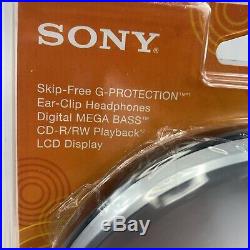 Factory Sealed Sony Walkman Portable CD Player Mega Bass G-Protection D-EJ011