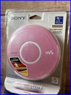 For Collectors Only Sony DEJ011 Portable Walkman CD Player Pink D-EJ011