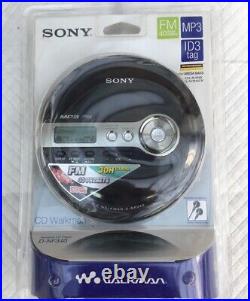 For Collectors Sony MP3 FM Radio Walkman Personal CD Player Black (D-NF340/BC)