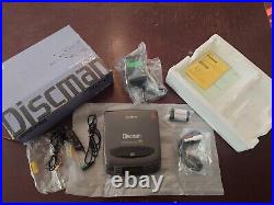 JDM Sony Discman D-202 Portable CD Player Open Box W Remote And All Accessories