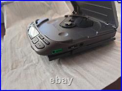 JDM Sony Discman D-202 Portable CD Player Open Box W Remote And All Accessories