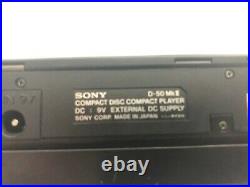 Joblot 2x Sony Discman D-50 mk II+ 2x Battery Pack BP-200+ 1x Case