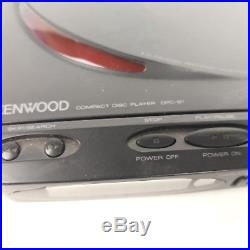 Kenwood Compact Disc CD Player DPC-61 Made In Japan Sony MDR-G42 Headset Rare
