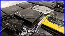 Lot Of 29 Vintage Assorted Sony Walkman Discman CD Cassette D-5 D-2 F-18 Toshiba