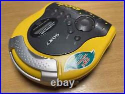MINT Vintage Sony Sports DiscMan D-ES51 CD Player Japan Yellow WORLD SHIP