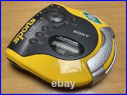 MINT Vintage Sony Sports DiscMan D-ES51 CD Player Japan Yellow WORLD SHIP