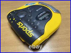 MINT Vintage Sony Sports DiscMan D-ES51 CD Player Japan Yellow WORLD SHIP