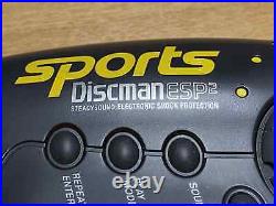MINT Vintage Sony Sports DiscMan D-ES51 CD Player Japan Yellow WORLD SHIP