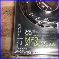 NEW SEALED Sony Walkman Portable CD Player D-NE520 With MP3 ATRAC