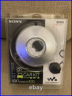 NEW SONY Portable CD Player Walkman MP3, ATRAC3plus, D-NE326CK Car Kit BRAND NEW