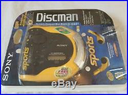 NEW SONY SPORTS DISCMAN ESP2 Portable CD Player D-ES51 Water Resistant 120V Adap