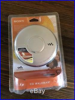 NEW Sony CD Walkman D-EJ011 Silver Sealed LCD Display Headphones G-Protection