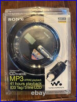 NEW Sony CD Walkman D-NE330 MP3 Atrac Playback SEALED with headphones remote