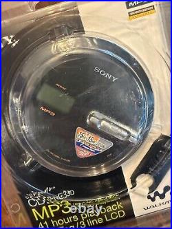 NEW Sony CD Walkman D-NE330 MP3 Atrac Playback SEALED with headphones remote