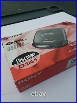 NEW Sony D-141 Discman CD Compact Portable Player Mega Bass Walkman With Headphone