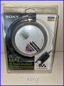 NEW Sony D-NF430/SM MP3/ATRAC Portable CD Player AM/FM Weather Digital Tuner