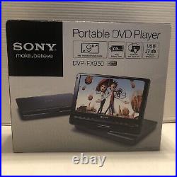 NEW! Sony DVP-FX950 Portable DVD & CD Player 9 WIDESCREEN WITH WIRELESS REMOTE