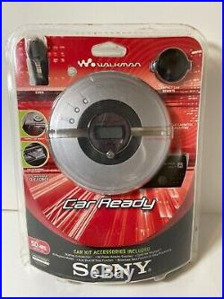 NEW Sony Discman Walkman CD Player D-EJ106CK WithCar Charger Cassette Adapter