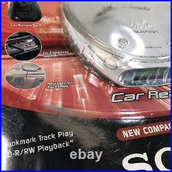 NEW Sony Discman Walkman Car Ready CD Player D-EJ368CK Cassette Adapter, Remote+