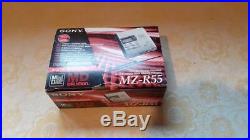 NEW Sony MZ-R55 Personal MiniDisc Player / Recorder made in Japan + 5 mini disks