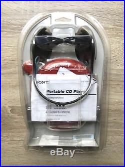 NEW Sony Psyc D-EJ360 CD Walkman Disc Player Red Sealed