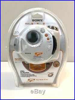 NEW Sony S2 Sports Walkman D-NS921F CD-R/RW AM/FM Tuner CD/MP3 Player Discman