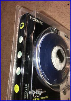 NEW Sony Walkman CD Player Portable MP3 Atrac3plus Blue D-NE319
