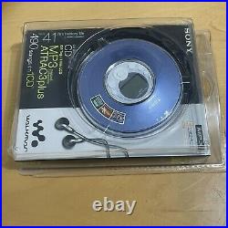 NEW Sony Walkman CD Player Portable MP3 Atrac3plus Blue D-NE319 NIB RARE