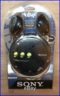 NIB 2003 SONY Walkman PSYC CD Player with G-Protection Move Blue D-EJ360 New