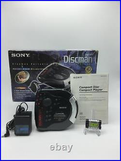 NIB Retro Sony Blue Sport Discman Portable CD Player (D-ES55)