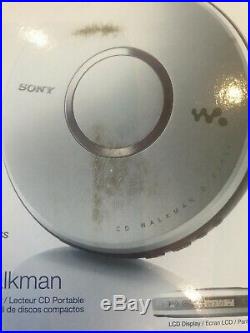 NIB Sony CD Walkman D-EJ011 Headphones Mega Bass Player Portable Vintage Discman